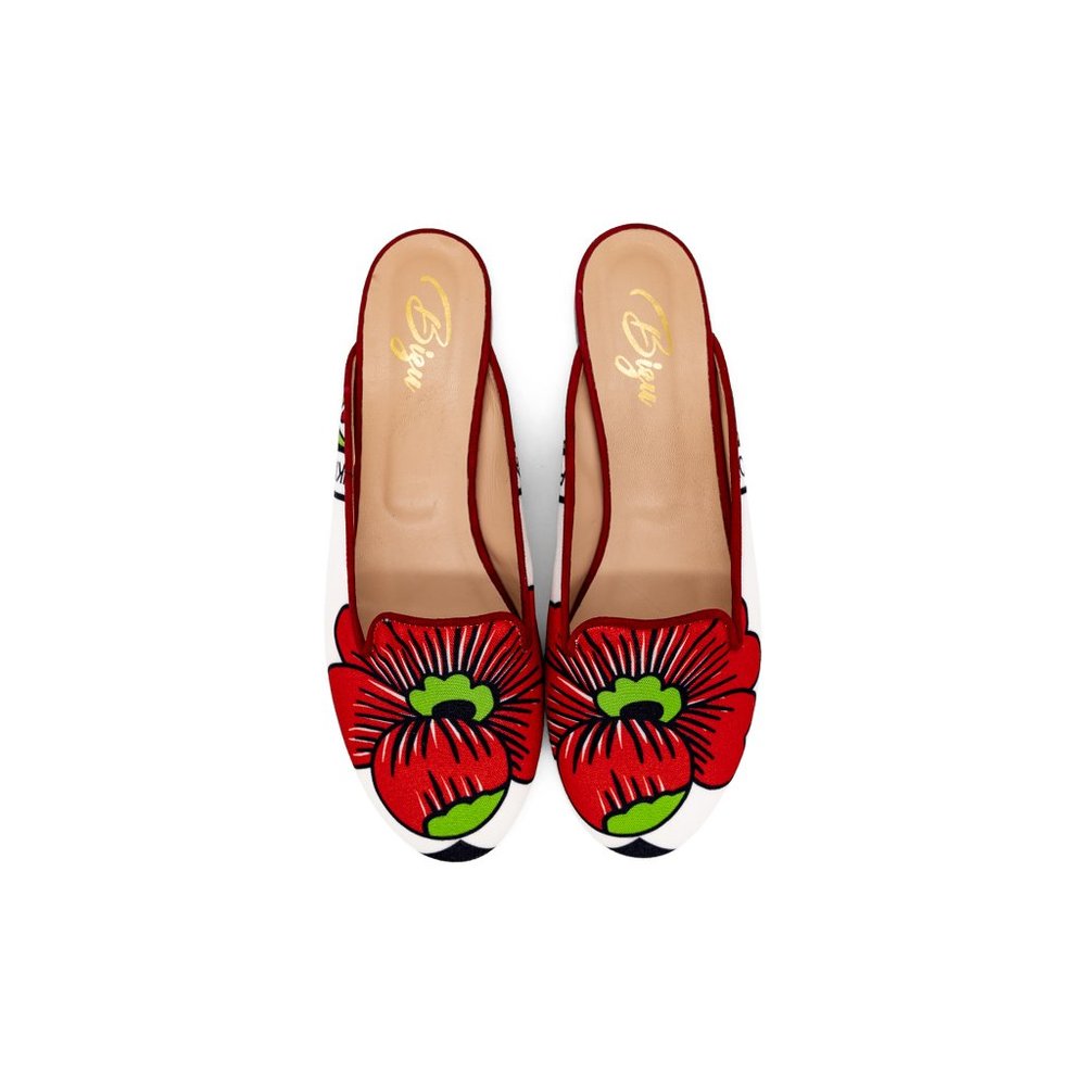 Limited Edition Italian Handcrafted Raha Mule by Bizu Shoes